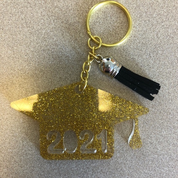 Handmade 2021 Graduation Keychain - Picture 1 of 5